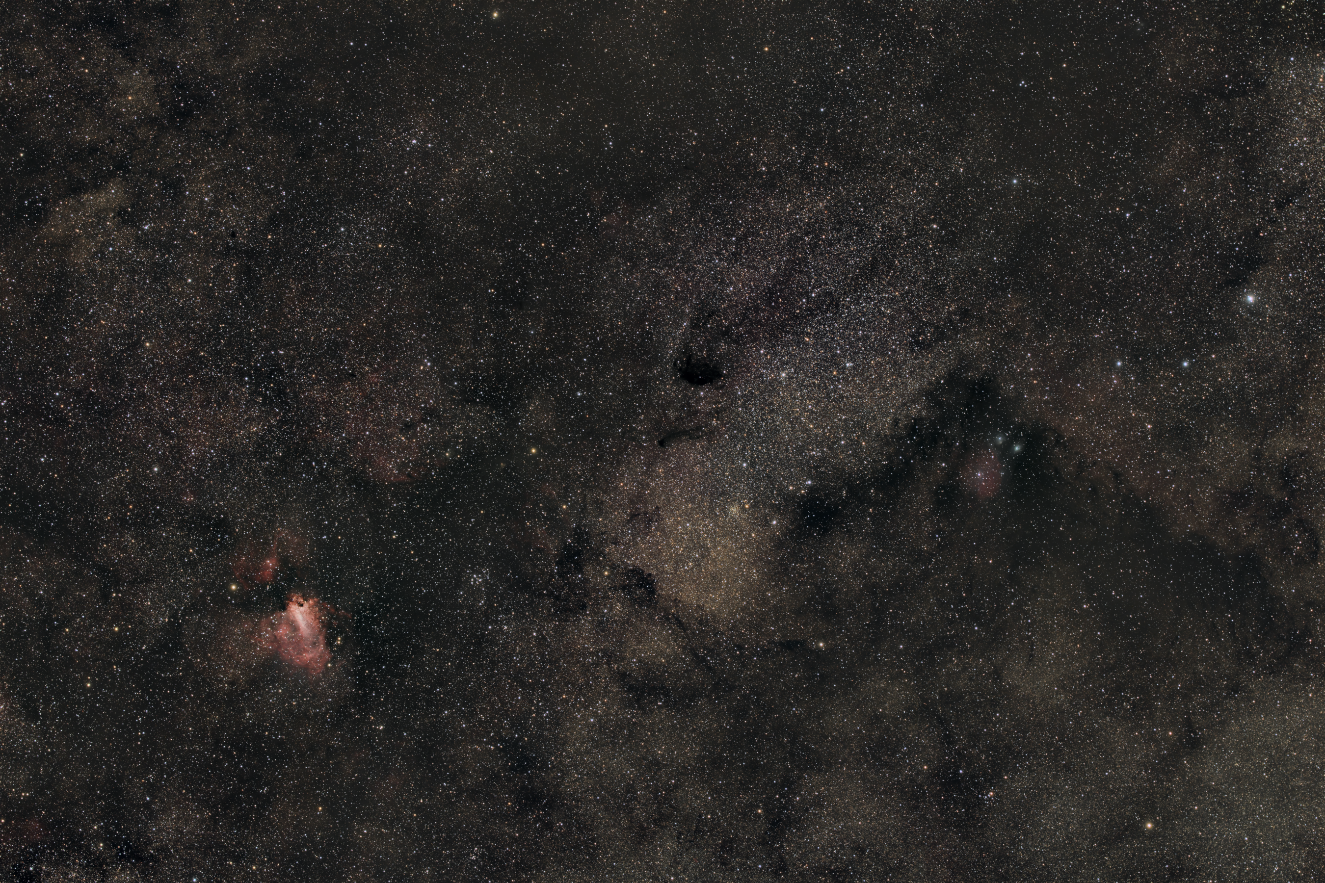M17, M18, and M24 in Sagittarius