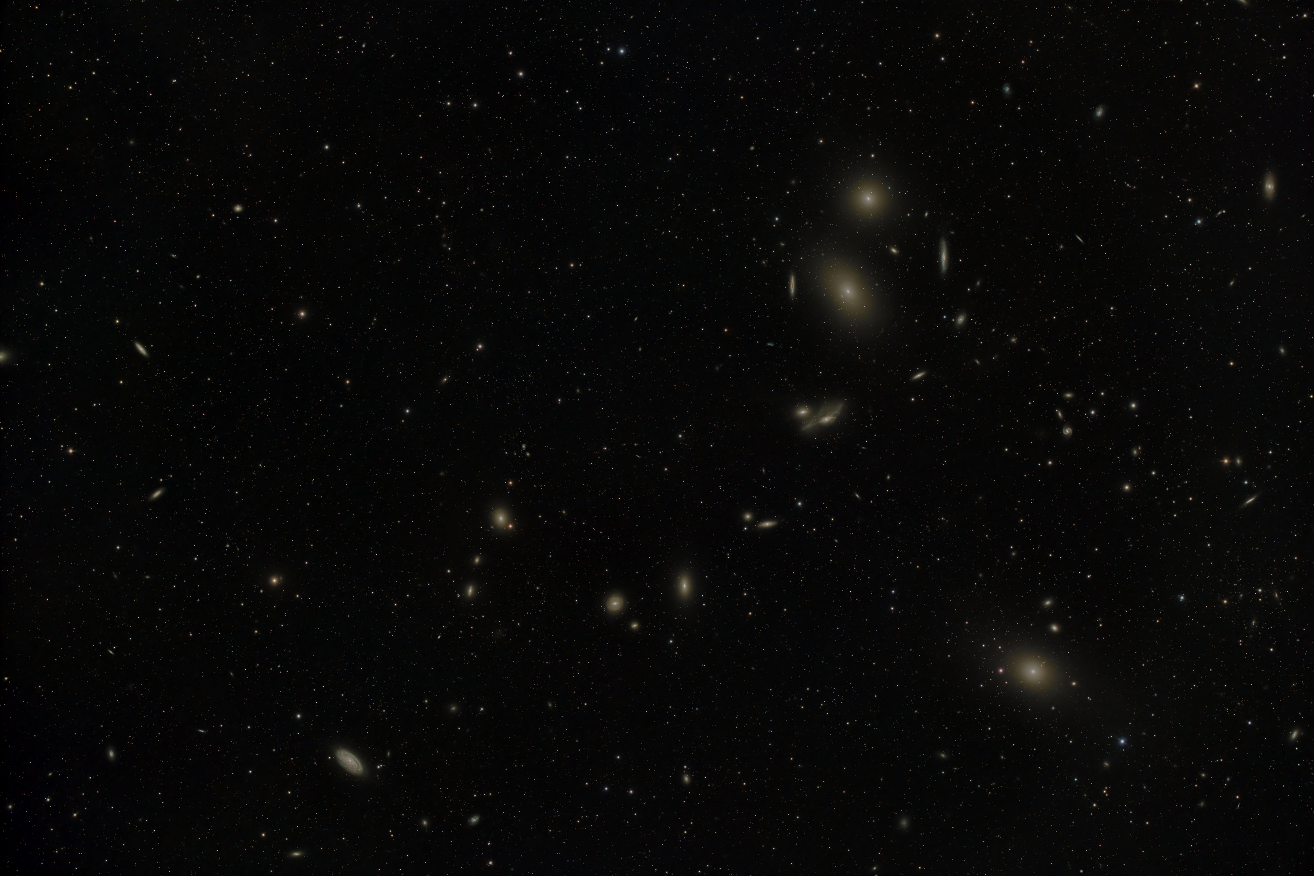 M84 and M86 in Virgo, Markarian's Chain