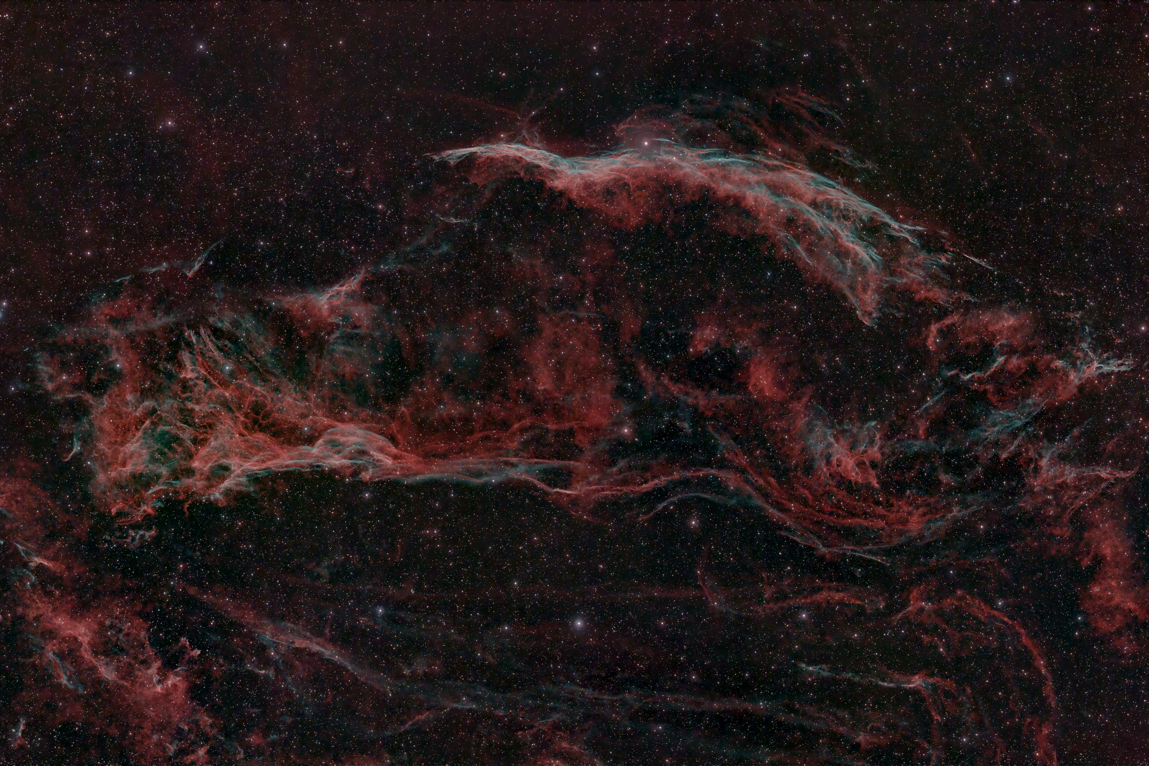 NGC 6960 in Aquarius, the Eastern Veil Nebula